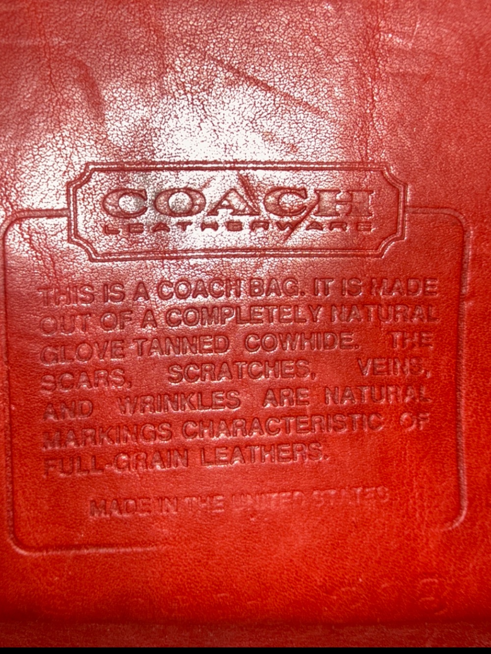 Vintage Coach Red Glovetanned Leather Flap Crossbody Bag USA Legacy Style - Picture 4 of 4